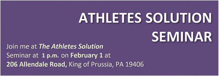 Chiropractic King of Prussia PA Athlete Solution Seminar